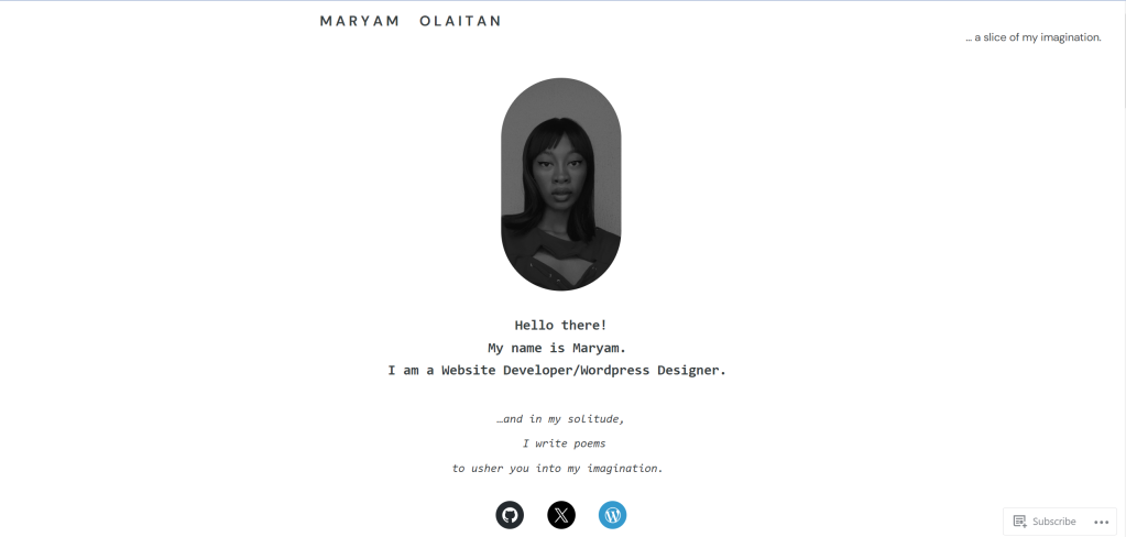 Maryam Olaitan website